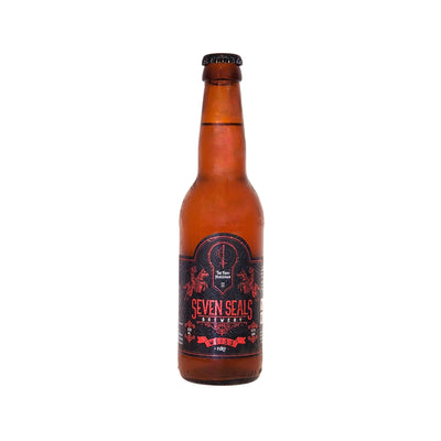 SEVEN SEALS The Fiery Horseman 'FURY' is a handcrafted traditional WEISS. Hazy, full of surprises with a fruity character, aromas of banana and clove, with a slightly spicy aftertaste. 330ml bottle.