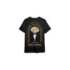 Seven Seals Black T-Shirt with Knight and Gold Flowers, Back
